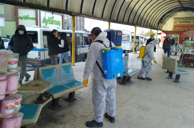 Kırıkkale Belediyesi dezenfekteye devam ediyor 