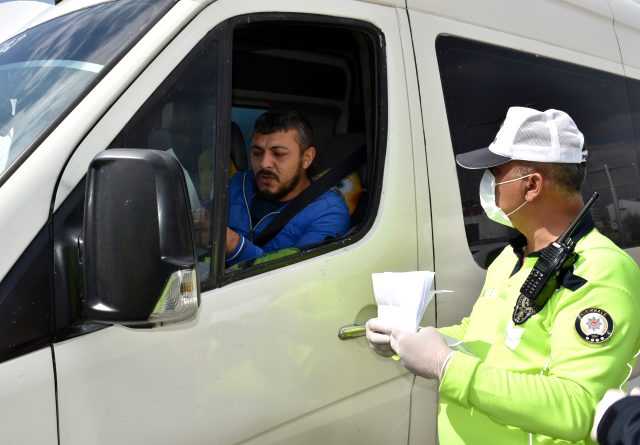 Kırıkkale de sürücü ve yolculara ceza