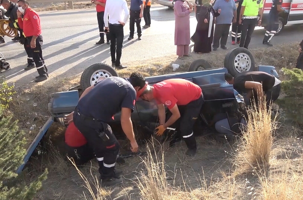 Kırıkkale'de, trafik kazası: 1 yaralı