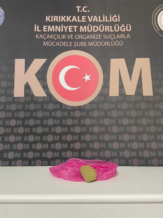 Kırıkkale'de, 188 gram uyuşturucu ele geçirildi