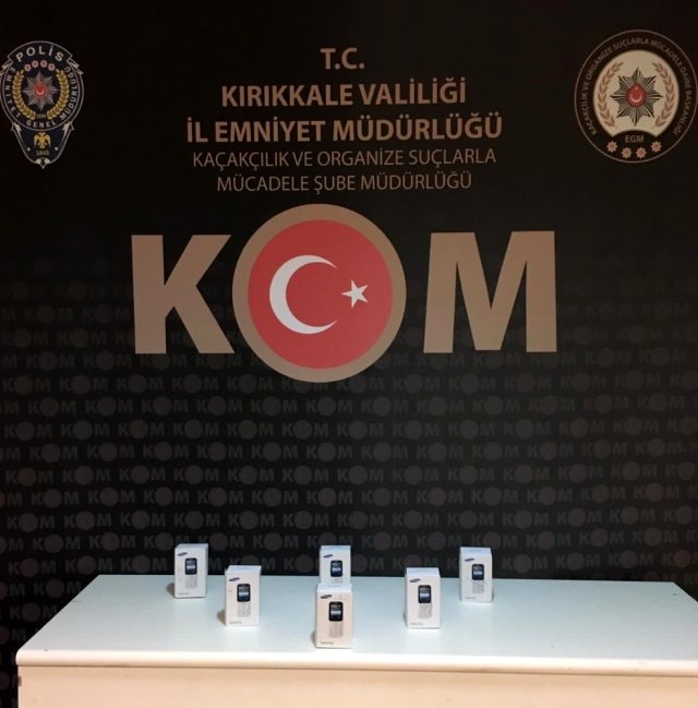 Kırıkkale'de 6 kaçak telefon ele geçirildi