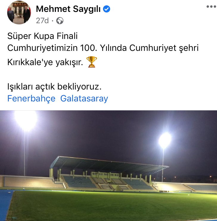 Başkan Saygılı maç Kırıkkale’de oynansın