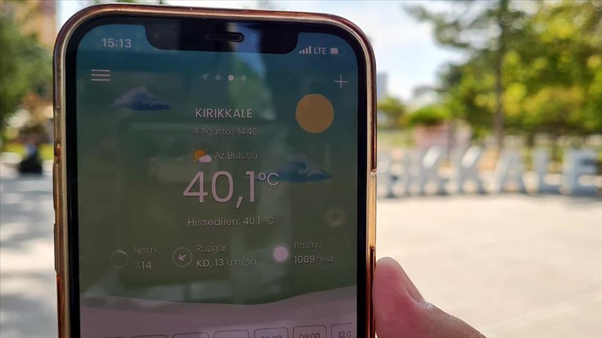 Kırıkkale'de sıcak hava bunaltıyor