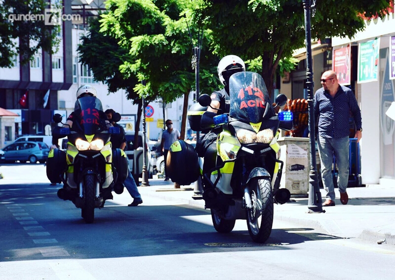Kırıkkale’de Motosikletli Sağlık Ekipleri Yollarda